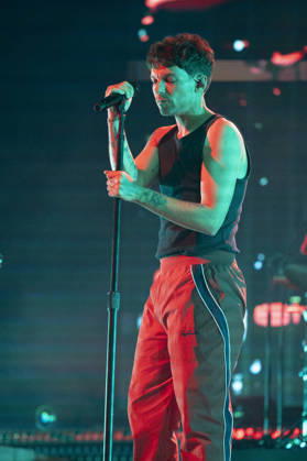 Louis Tomlinson Performs in Madrid, Spain - 13 Apr 2026 Singer Louis Tomlinson performs at the Movistar Arena in Madrid. Madrid Spain Copyright: xAtilanoxGarciax xSOPAxImagesx photos12826