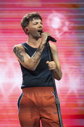 Louis Tomlinson Performs in Madrid, Spain - 13 Apr 2026 Singer Louis Tomlinson performs at the Movistar Arena in Madrid. Madrid Spain Copyright: xAtilanoxGarciax xSOPAxImagesx photos12833
