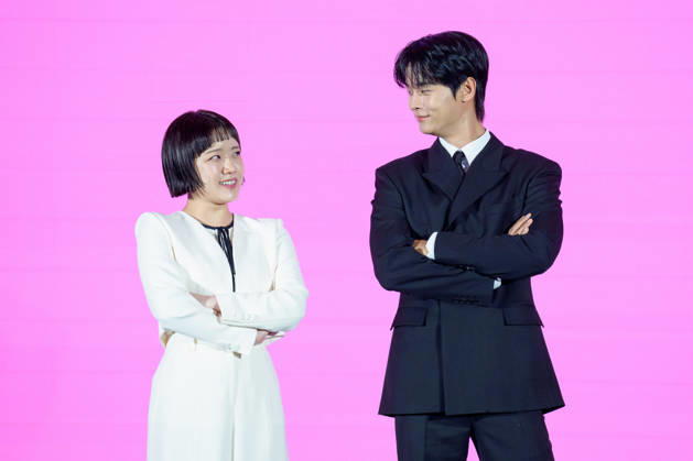 Coupang Play series Absolute Value of Romance press conference SEOUL, SOUTH KOREA, APR 14: Kim Hyang-gi, Cha Hak-yeon during Coupang Play series Absolute Value of Romance press conference at The CGV Apgujeong in Seoul, South Korea, on April 14, 2026. Seoul The CGV Apgujeong South Korea 8268_286977 Copyright: xStevexChoxKyewoong PentaxPressx