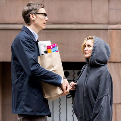 Cameron Diaz and Stephen Merchant filming scenes at The Sham in New York City Featuring: Stephen Merchant, Cameron Diaz Where: New York, New York, United States When: 13 Apr 2026 Credit: Janet Mayer INSTARimages.com EDITORIAL USE ONLY. NOT FOR USE BY NEWSPAPERS BASED IN THE UK. Copyright: xx instar55614953