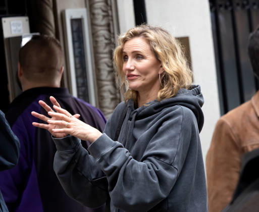 Cameron Diaz filming scenes at The Sham in New York City Featuring: Cameron Diaz Where: New York, New York, United States When: 13 Apr 2026 Credit: Janet Mayer INSTARimages.com EDITORIAL USE ONLY. NOT FOR USE BY NEWSPAPERS BASED IN THE UK. Copyright: xx instar55614958