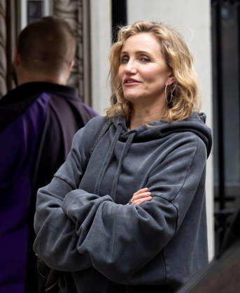 Cameron Diaz filming scenes at The Sham in New York City Featuring: Cameron Diaz Where: New York, New York, United States When: 13 Apr 2026 Credit: Janet Mayer INSTARimages.com EDITORIAL USE ONLY. NOT FOR USE BY NEWSPAPERS BASED IN THE UK. Copyright: xx instar55614961