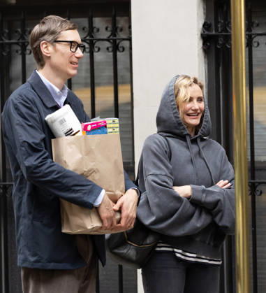 Cameron Diaz and Stephen Merchant filming scenes at The Sham in New York City Featuring: Stephen Merchant, Cameron Diaz Where: New York, New York, United States When: 13 Apr 2026 Credit: Janet Mayer INSTARimages.com EDITORIAL USE ONLY. NOT FOR USE BY NEWSPAPERS BASED IN THE UK. Copyright: xx instar55614963