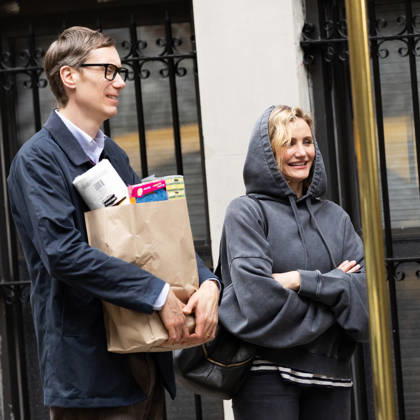 Cameron Diaz and Stephen Merchant filming scenes at The Sham in New York City Featuring: Stephen Merchant, Cameron Diaz Where: New York, New York, United States When: 13 Apr 2026 Credit: Janet Mayer INSTARimages.com EDITORIAL USE ONLY. NOT FOR USE BY NEWSPAPERS BASED IN THE UK. Copyright: xx instar55614964
