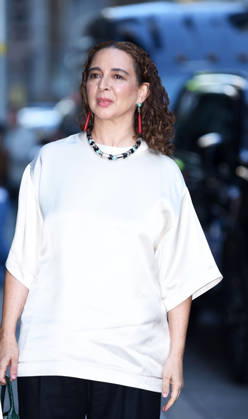 Celebrities spotted outside The Late Show With Stephen Colbert studios Featuring: Maya Rudolph Where: New York, United States When: 13 Apr 2026 Credit: Darla Khazei INSTARimages EDITORIAL USE ONLY. NOT FOR USE BY NEWSPAPERS BASED IN THE UK. Copyright: xx instar55615203