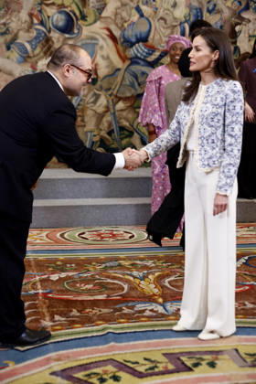 Queen Letizia receives at La Zarzuela Palace a representation of the United Nations Refugee Agency UNHCR Queen Letizia receives at La Zarzuela Palace a representation of the United Nations Refugee Agency UNHCR on the occasion of the 75th anniversary of the organization, on April 14, 2026, in Madrid Spain AUDIENCE ROYAL HOUSE QUEEN LETIZIA UNHCR 14 APRIL 2026 Antonio Gutié Madrid Madrid Madrid Spain  Copyright: xAntonioxGutiÃ rrezx 7438053
