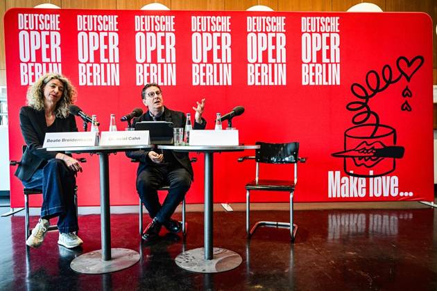 Jahres-Pk Deutsche Oper Berlin zur Spielzeit 2026 27 ** NUR FÜR REDAKTIONELLE ZWECKE ** EDITORIAL USE ONLY **<p>Jahres-Pk Deutsche Oper Berlin zur Spielzeit 2026 27 mit dem neuen Intendanten Aviel Cahn und Chefdramaturgin Beate Breidenbach, fotografiert am 14.04.2026 in Berlin. Berlin Berlin Berlin Copyright: MaurizioxGambarini