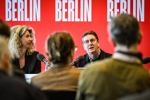 Jahres-Pk Deutsche Oper Berlin zur Spielzeit 2026 27 ** NUR FÜR REDAKTIONELLE ZWECKE ** EDITORIAL USE ONLY **<p>Jahres-Pk Deutsche Oper Berlin zur Spielzeit 2026 27 mit dem neuen Intendanten Aviel Cahn und Chefdramaturgin Beate Breidenbach, fotografiert am 14.04.2026 in Berlin. Berlin Berlin Berlin Copyright: MaurizioxGambarini