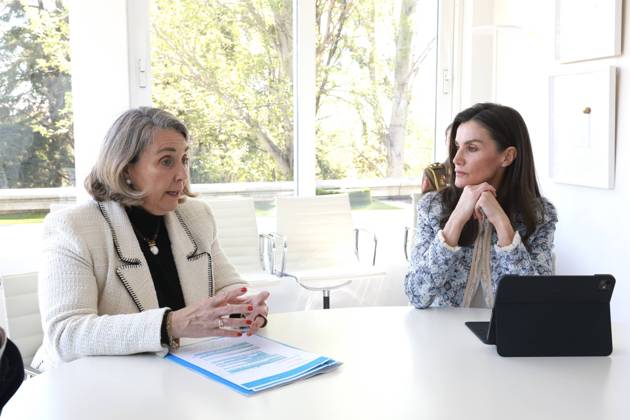 Spanish Queen Letizia during the working meeting with a representation of UNICEF Spain in Madrid on Tuesday, 14 April 2026. Cordon Press 