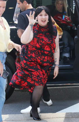 NEW YORK, NY- APRIL 14: Lena Dunham seen at The Drew Barrymore Show on April 14, 2026 in New York City. Copyright: xRWx