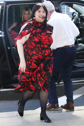 NEW YORK, NY- APRIL 14: Lena Dunham seen at The Drew Barrymore Show on April 14, 2026 in New York City. Copyright: xRWx