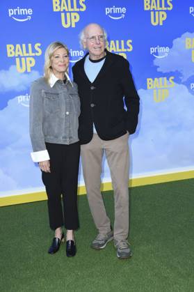 Ashley Underwood, Larry David at arrivals for BALLS UP Premiere, Harmony Gold Theater, Los Angeles, CA, April 14, 2026. Photo By: Elizabeth Goodenough Everett Collection BALLS UP Premiere PUBLICATIONXNOTxINxCANxCHNxFRAxITAxJPNxNORxPOLxRUSxESPxUKxUSA