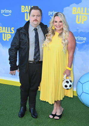 Amazon MGM Studios™s ˜Balls Up™ Premiere Paul Walter Hauser and Amy Boland Hauser arriving at Amazon MGM Studios™s Balls Up? premiere held at the Harmony Gold Theatre on April 14, 2026 in Los Angeles, CA. Los Angeles Harmony Gold Theatre California USA Copyright: xLeexWattx xAFF-USA.COMx