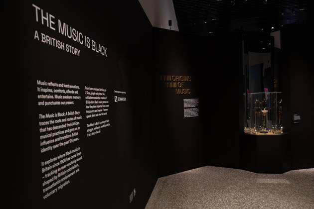 V&A East Museum at Queen Elizabeth Olympic Park, London, UK 14 April 2026 The Music is Black: A British Story exhibition at V&A East Museum, Queen Elizabeth Olympic Park, London, UK, on 14 April 2026. The exhibition celebrates 125 years of Black British music across eight genres including 2 Tone, Jungle, Drum & Bass, UK Garage and Grime, featuring over 200 objects from early icons to today s musicians. The museum opens to the public on 18 April 2026., Credit:Pete Speller Avalon Copyright: xPetexSpellerx xAvalonx 1090966802