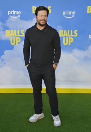 Cast member Marc Wahlberg attends the premiere of the motion picture sports comedy Balls Up at the Harmony Gold Theater in Los Angeles on Tuesday, April 14, 2026. Storyline: Two marketers pitch a bold new condom World Cup sponsorship. After a booze-fueled scandal, they must outrun chaos to survive.  LAP2026041416 JIMxRUYMEN