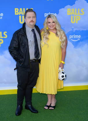 Balls Up Premiere - Los Angeles, USA LOS ANGELES, USA. April 14, 2026: Paul Walter Hauser & Amy Boland Hauser at the premiere for Balls Up at the Harmony Gold Theatre. Los Angeles CA USA  Copyright: xPaulxSmith Featureflashx