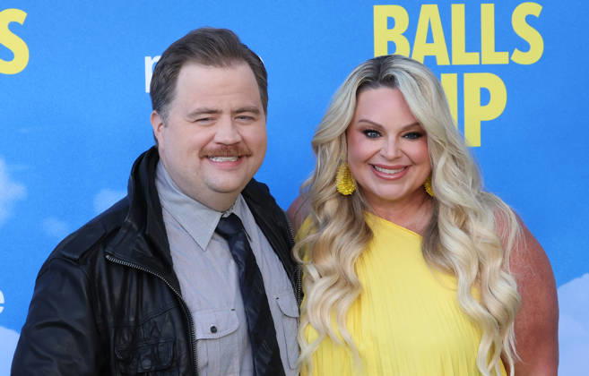Premiere Of Amazon MGM Studios Balls Up 14 April 2026 . Los Angeles, California - Paul Walter Hauser, Amy Boland Hauser, At Premiere Of Amazon MGM Studios Balls Up held at Harmony Gold in Los Angeles., Credit:Sadou Faye Avalon United States, CA, Los Angeles, Harmony Gold  Copyright: xSadouxFayex xAvalonx 1091093819