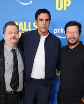 Premiere Of Amazon MGM Studios Balls Up 14 April 2026 . Los Angeles, California - Mark Wahlberg, Paul Walter Hauser, Sacha Baron Cohen , At Premiere Of Amazon MGM Studios Balls Up held at Harmony Gold in Los Angeles., Credit:Sadou Faye Avalon United States, CA, Los Angeles, Harmony Gold  Copyright: xSadouxFayex xAvalonx 1091093985