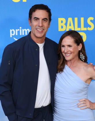 Premiere Of Amazon MGM Studios Balls Up 14 April 2026 . Los Angeles, California - Sacha Baron Cohen, Molly Shannon, At Premiere Of Amazon MGM Studios Balls Up held at Harmony Gold in Los Angeles., Credit:Sadou Faye Avalon United States, CA, Los Angeles, Harmony Gold  Copyright: xSadouxFayex xAvalonx 1091094234