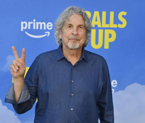 Director Peter Farrelly attends the premiere of the motion picture sports comedy Balls Up at the Harmony Gold Theater in Los Angeles on Tuesday, April 14, 2026. Storyline: Two marketers pitch a bold new condom World Cup sponsorship. After a booze-fueled scandal, they must outrun chaos to survive.  LAP2026041439 JIMxRUYMEN