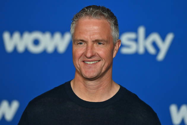 Ralf SCHUMACHER, Einzelbild,angeschnittenes Einzelmotiv,Portraet,Portrait,Porträt. Muenchner Programmpraesentation SKY SPOTLIGHT, Sky Originals am 15.04.2026 im Hotel Bayerischer Hof.