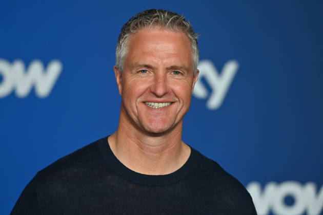 Ralf SCHUMACHER, Einzelbild,angeschnittenes Einzelmotiv,Portraet,Portrait,Porträt. Muenchner Programmpraesentation SKY SPOTLIGHT, Sky Originals am 15.04.2026 im Hotel Bayerischer Hof.