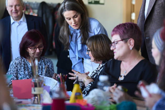 Spanish Royals visit to the Jose Maria de Llanos Foundation Queen Letizia of Spain visit to the Jose Maria de Llanos Foundation to mark the 25th anniversary of the Escuela de Hosteleria del Sur at Jose Maria de Llanos Foundation on April 15, 2026 in Madrid, Spain Photo by IMAGO MPG Madrid Jose Maria de Llanos Foundation Madrid Spain  Copyright: xMPGx