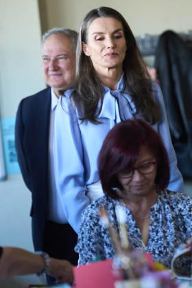 Spanish Royals visit to the Jose Maria de Llanos Foundation Queen Letizia of Spain, Isabel Diaz Ayuso, President of Madrid visit to the Jose Maria de Llanos Foundation to mark the 25th anniversary of the Escuela de Hosteleria del Sur at Jose Maria de Llanos Foundation on April 15, 2026 in Madrid, Spain Photo by IMAGO MPG Madrid Jose Maria de Llanos Foundation Madrid Spain  Copyright: xMPGx