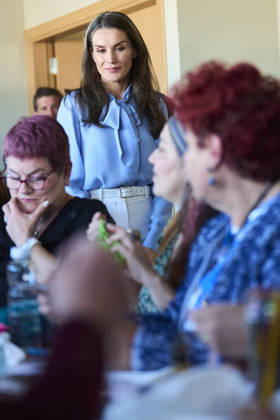 Spanish Royals visit to the Jose Maria de Llanos Foundation Queen Letizia of Spain visit to the Jose Maria de Llanos Foundation to mark the 25th anniversary of the Escuela de Hosteleria del Sur at Jose Maria de Llanos Foundation on April 15, 2026 in Madrid, Spain Photo by IMAGO MPG Madrid Jose Maria de Llanos Foundation Madrid Spain  Copyright: xMPGx
