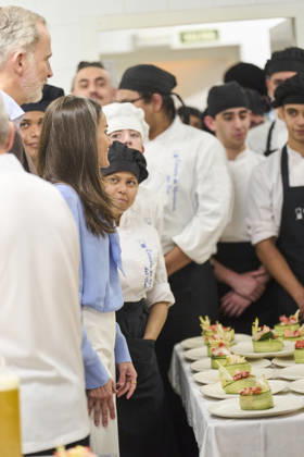 Spanish Royals visit to the Jose Maria de Llanos Foundation Queen Letizia of Spain visit to the Jose Maria de Llanos Foundation to mark the 25th anniversary of the Escuela de Hosteleria del Sur at Jose Maria de Llanos Foundation on April 15, 2026 in Madrid, Spain Photo by IMAGO MPG Madrid Jose Maria de Llanos Foundation Madrid Spain  Copyright: xMPGx