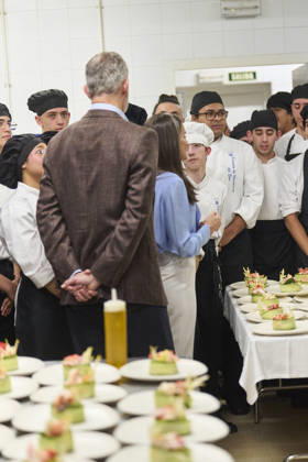 Spanish Royals visit to the Jose Maria de Llanos Foundation King Felipe VI of Spain, Queen Letizia of Spain visit to the Jose Maria de Llanos Foundation to mark the 25th anniversary of the Escuela de Hosteleria del Sur at Jose Maria de Llanos Foundation on April 15, 2026 in Madrid, Spain Photo by IMAGO MPG Madrid Jose Maria de Llanos Foundation Madrid Spain  Copyright: xMPGx