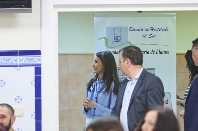 Spanish Royals visit to the Jose Maria de Llanos Foundation Queen Letizia of Spain visit to the Jose Maria de Llanos Foundation to mark the 25th anniversary of the Escuela de Hosteleria del Sur at Jose Maria de Llanos Foundation on April 15, 2026 in Madrid, Spain Photo by IMAGO MPG Madrid Jose Maria de Llanos Foundation Madrid Spain  Copyright: xMPGx