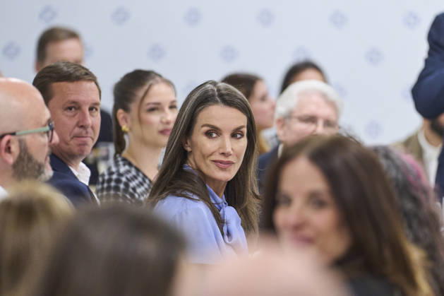 Spanish Royals visit to the Jose Maria de Llanos Foundation Queen Letizia of Spain visit to the Jose Maria de Llanos Foundation to mark the 25th anniversary of the Escuela de Hosteleria del Sur at Jose Maria de Llanos Foundation on April 15, 2026 in Madrid, Spain Photo by IMAGO MPG Madrid Jose Maria de Llanos Foundation Madrid Spain  Copyright: xMPGx