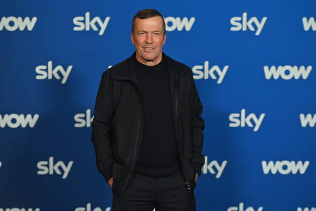 Lothar MATHAEUS: Einzelbild,angeschnittenes Einzelmotiv,Halbfigur,halbe Figur. Muenchner Programmpraesentation SKY SPOTLIGHT, Sky Originals am 15.04.2026 im Hotel Bayerischer Hof.