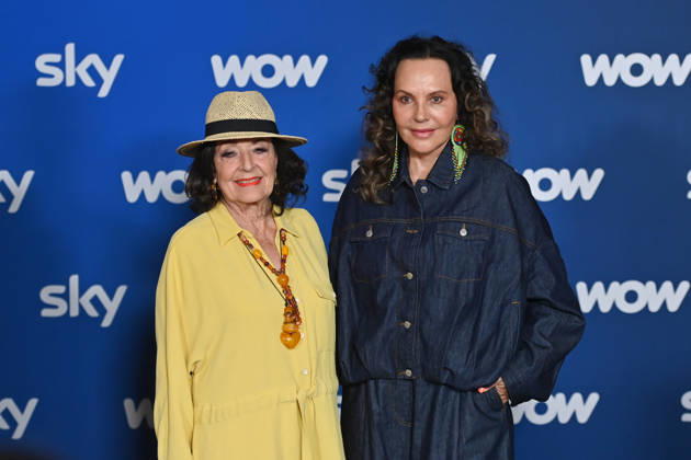 v.li:Baerbel WIERICHS mit Tochter Natascha OCHSENKNECHT, Muenchner Programmpraesentation SKY SPOTLIGHT, Sky Originals am 15.04.2026 im Hotel Bayerischer Hof.