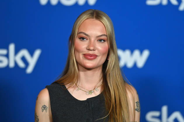 Cheyenne OCHSENKNECHT SIFKOVITS, Einzelbild,angeschnittenes Einzelmotiv,Portraet,Portrait,Porträt. Muenchner Programmpraesentation SKY SPOTLIGHT, Sky Originals am 15.04.2026 im Hotel Bayerischer Hof.