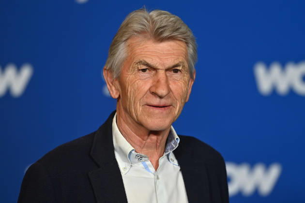 Klaus AUGENTHALER, Einzelbild,angeschnittenes Einzelmotiv,Portraet,Portrait,Porträt. Muenchner Programmpraesentation SKY SPOTLIGHT, Sky Originals am 15.04.2026 im Hotel Bayerischer Hof.