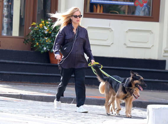 Annabelle Wallis out in New York British actress Sebastian Stan girlfriend Annabelle Wallis pregnant walks her dogs on the street in New York, NY on April 15, 2026. Photo by Dylan Travis ABACAPRESS.COM New York NY  Copyright: xDylanxTravis ABACAx