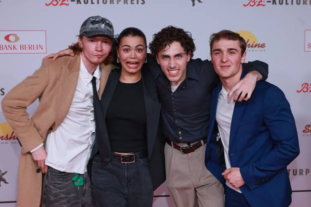 32.BZ Kulturpreis Filip Schnack, Tomomi Themann, Riccardo Campione, Luis Vorbach BZ Kulturpreis, Haus der Berliner Festspiele, Berlin Datum: 15.04.2026 Copyright: xEventpress Kratschx