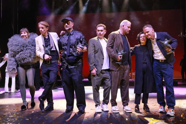 32.BZ Kulturpreis Meret Becker, Preisträger Alexander Scheer, Kirill Serebrennikov, Peter Plate, Ulf Sommer, Herta Müller, Norbert Bisky BZ Kulturpreis, Haus der Berliner Festspiele, Berlin Datum: 15.04.2026 Copyright: xEventpress Kratschx