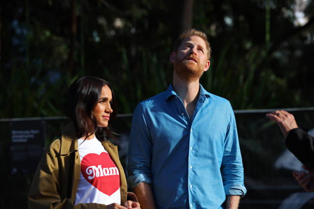 HARRY AND MEGHAN AUSTRALIA VISIT, Prince Harry and Meghan, the Duke and Duchess of Sussex participate in the Scar Tree Walk at Birrarung Marr during a visit to Australia, Melbourne, Thursday, April 16, 2026. ( NO ARCHIVING MELBOURNE VICTORIA AUSTRALIA  Copyright: xCONxCHRONISx 20260416189798180909