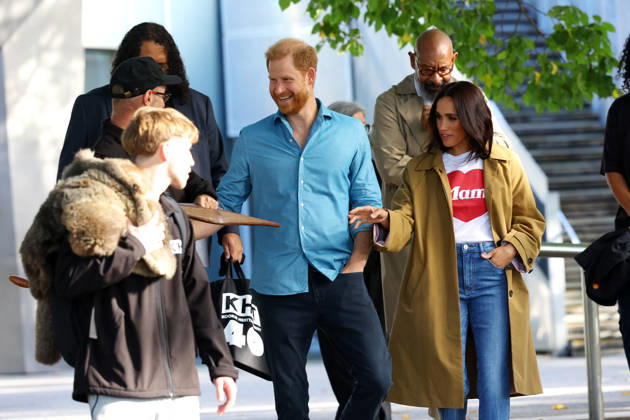 HARRY AND MEGHAN AUSTRALIA VISIT, Prince Harry and Meghan, the Duke and Duchess of Sussex arrive to participate in the Scar Tree Walk at Birrarung Marr during a visit to Australia, Melbourne, Thursday, April 16, 2026. ( NO ARCHIVING MELBOURNE VICTORIA AUSTRALIA  Copyright: xCONxCHRONISx 20260416179762975124