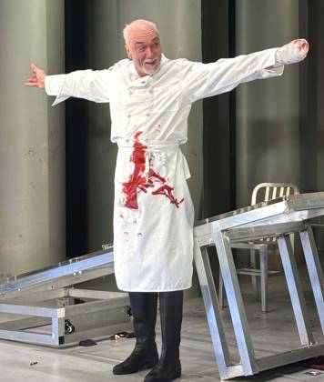 April 15, 2026, New York, New York, USA: Actor PATRICK PAGE seen at the curtain call for the Off-Broadway show of Titus Andronicus held at the Red Bull Theater at The Pershing Square Signature Center. New York USA - ZUMAk03_ 20260415_zaf_k03_003 Copyright: xNancyxKaszermanx