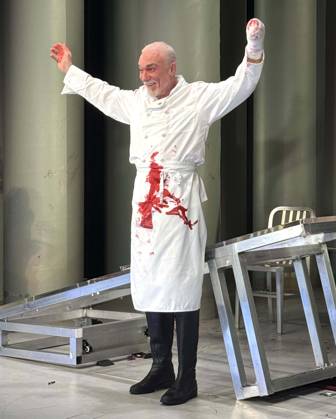 April 15, 2026, New York, New York, USA: Actor PATRICK PAGE seen at the curtain call for the Off-Broadway show of Titus Andronicus held at the Red Bull Theater at The Pershing Square Signature Center. New York USA - ZUMAk03_ 20260415_zaf_k03_005 Copyright: xNancyxKaszermanx