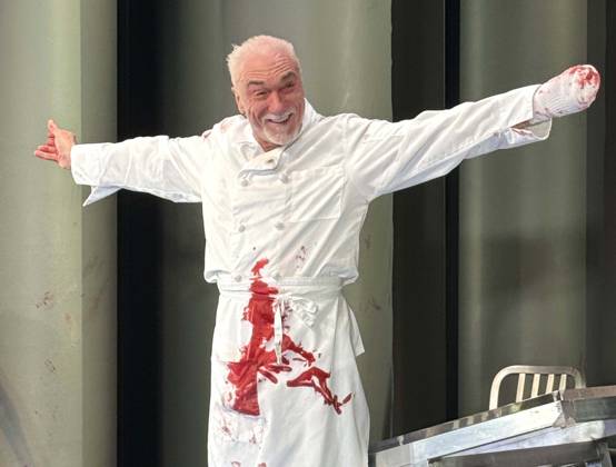 April 15, 2026, New York, New York, USA: Actor PATRICK PAGE seen at the curtain call for the Off-Broadway show of Titus Andronicus held at the Red Bull Theater at The Pershing Square Signature Center. New York USA - ZUMAk03_ 20260415_zaf_k03_006 Copyright: xNancyxKaszermanx