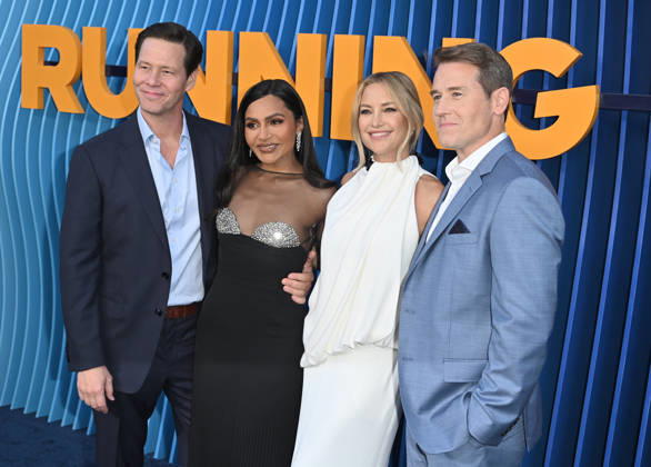 Netflix™s ˜Running Point™ Season 2 Premiere Ike Barinholtz, Mindy Kaling, Kate Hudson and David Stassen arriving at Netflix™s Running Pointseason 2 premiere held at the Egyptian Theatre on April 15, 2026 in Hollywood, CA. Hollywood Egyptian Theatre California USA Copyright: xLeexWattx xAFF-USA.COMx