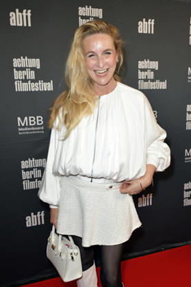 Lillemor Mallau bei der Eröffnung des 22. achtung berlin Filmfestivals mit der Premiere des Kinofilms Mambo Maternica im Colosseum Filmtheater. Berlin, 15.04.2026