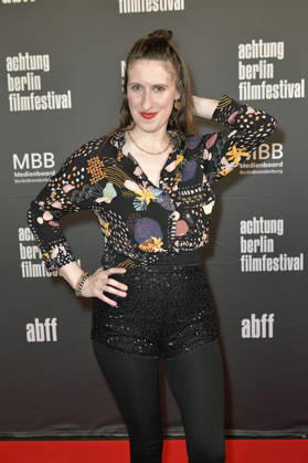 Melanie Reichert bei der Eröffnung des 22. achtung berlin Filmfestivals mit der Premiere des Kinofilms Mambo Maternica im Colosseum Filmtheater. Berlin, 15.04.2026