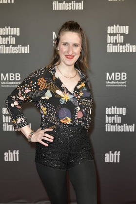 Melanie Reichert bei der Eröffnung des 22. achtung berlin Filmfestivals mit der Premiere des Kinofilms Mambo Maternica im Colosseum Filmtheater. Berlin, 15.04.2026