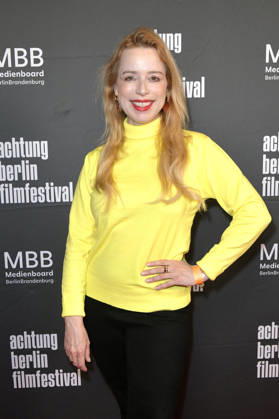 Sonja Kerskes bei der Eröffnung des 22. achtung berlin Filmfestivals mit der Premiere des Kinofilms Mambo Maternica im Colosseum Filmtheater. Berlin, 15.04.2026